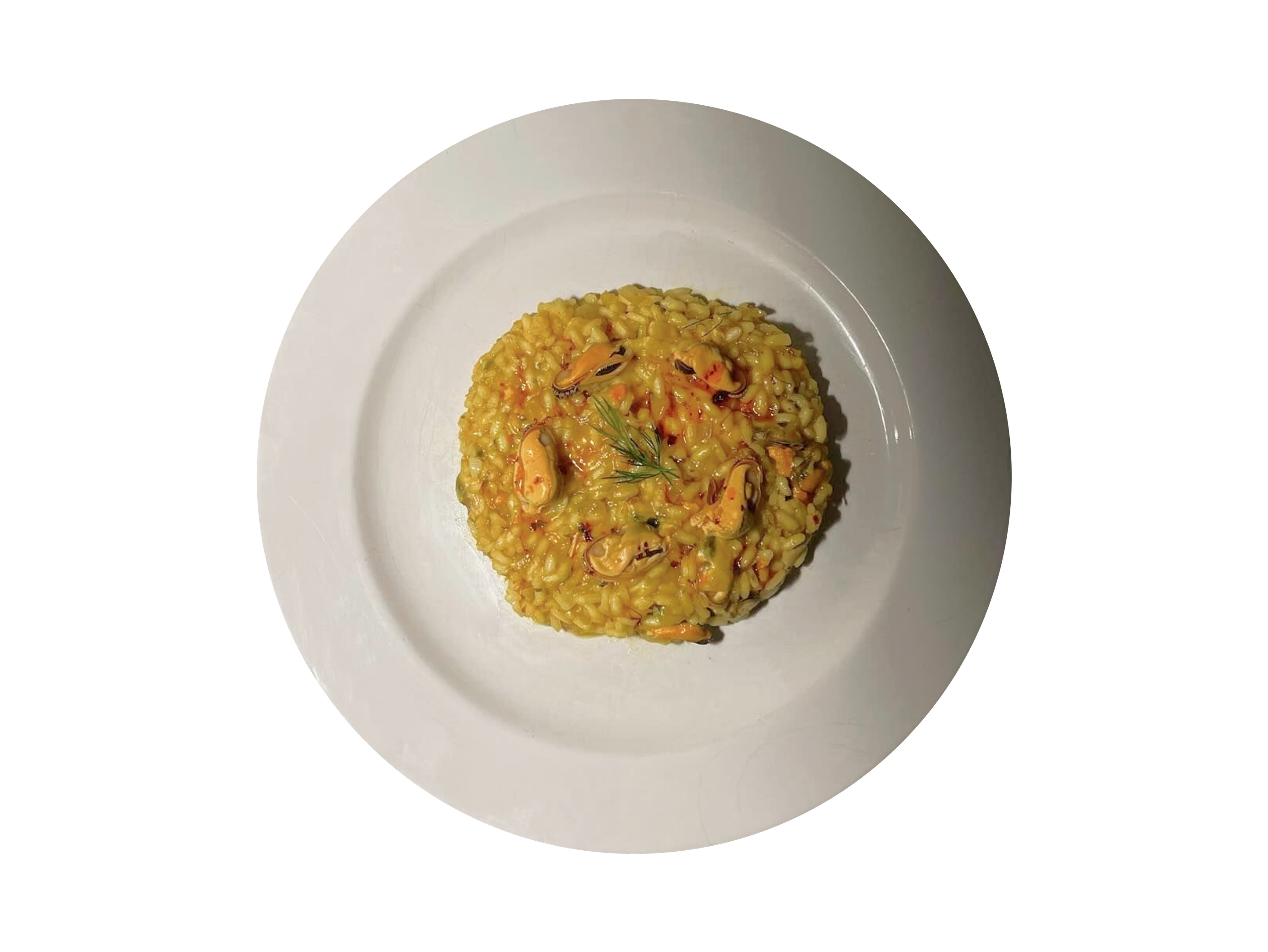 saffron sage mussel risotto