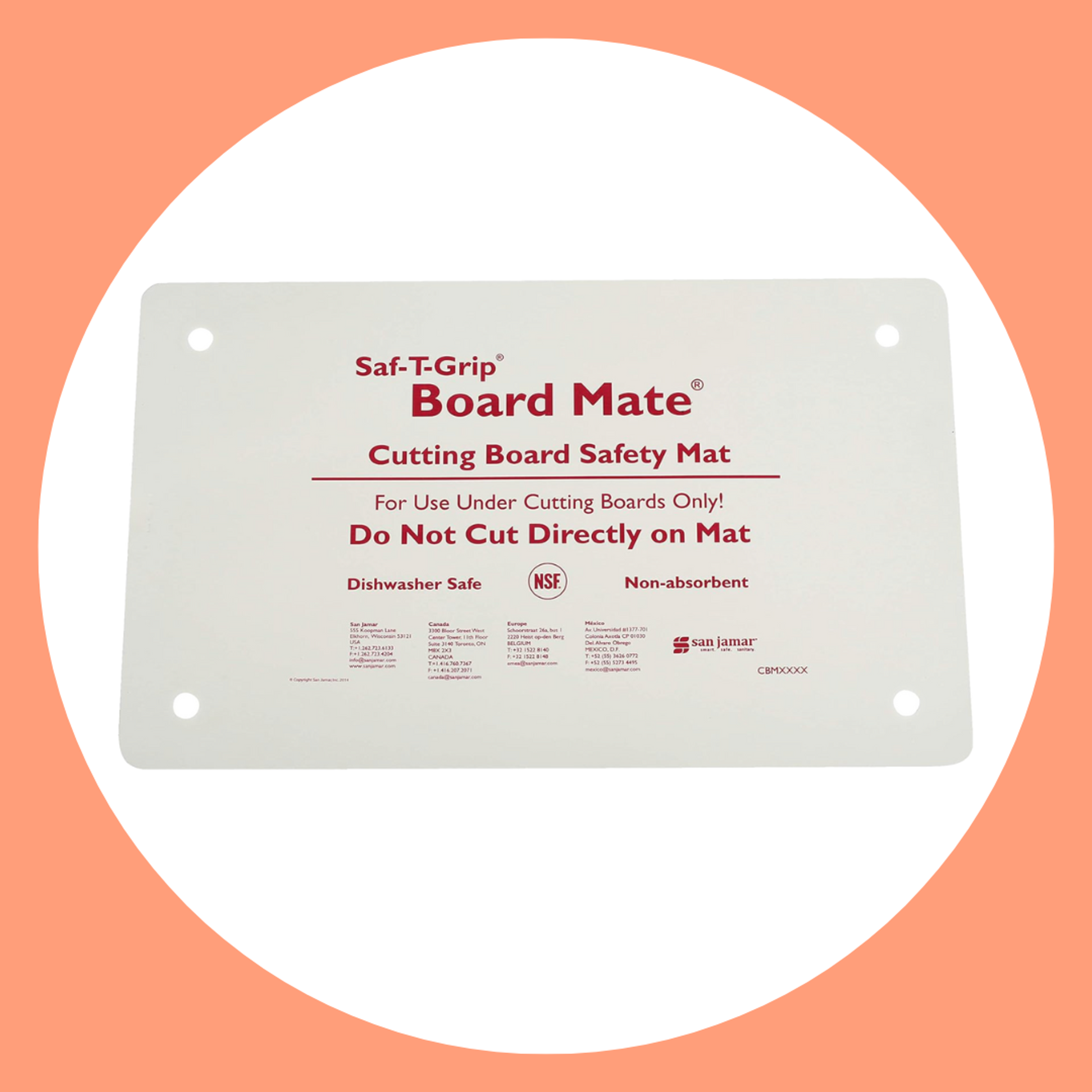 Cutting board non-slip mat