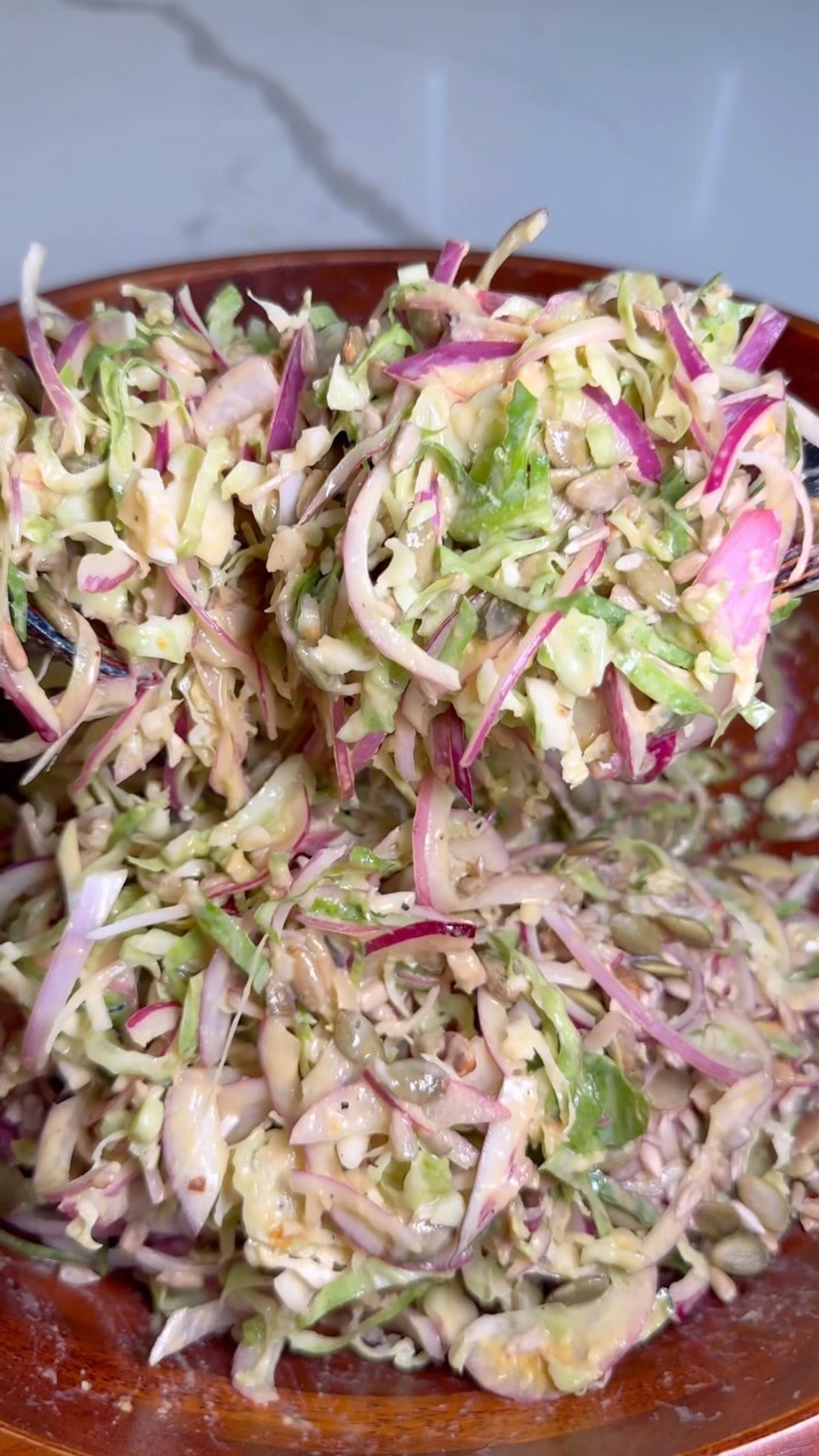 Shaved Brussels Sprout Salad