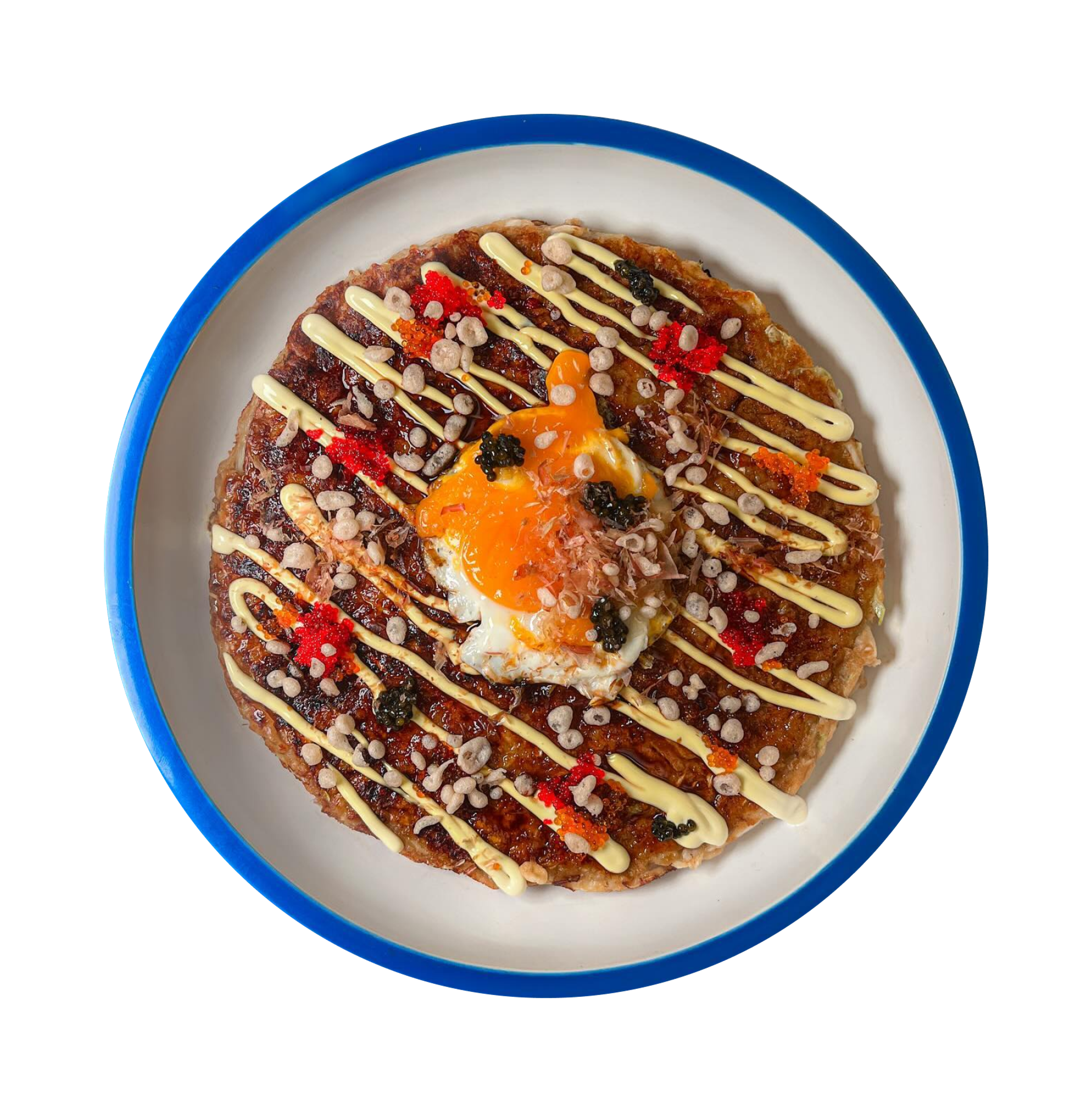 crispy rice okonomiyaki