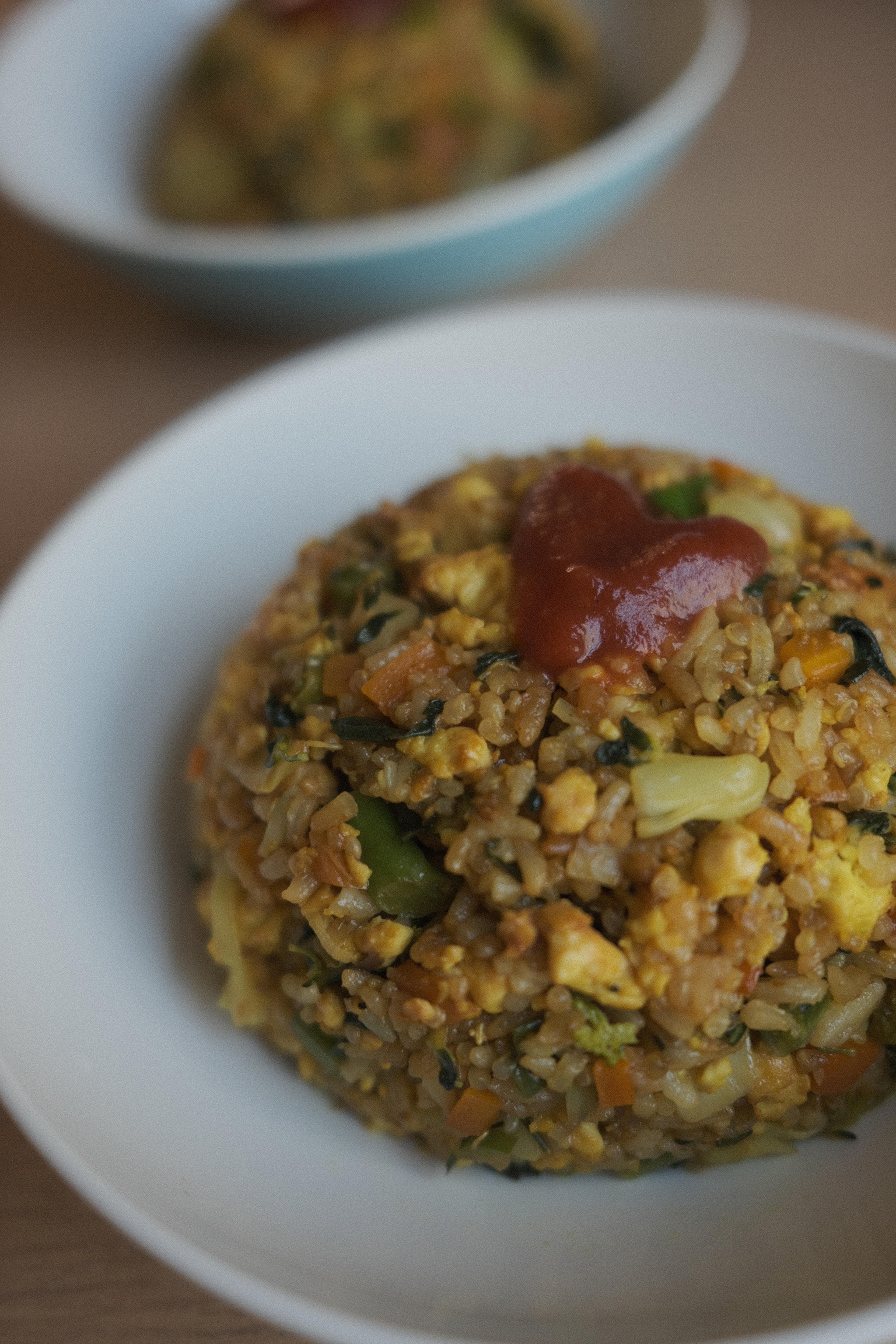 Tofu Scramble & Vegetable Fried Rice