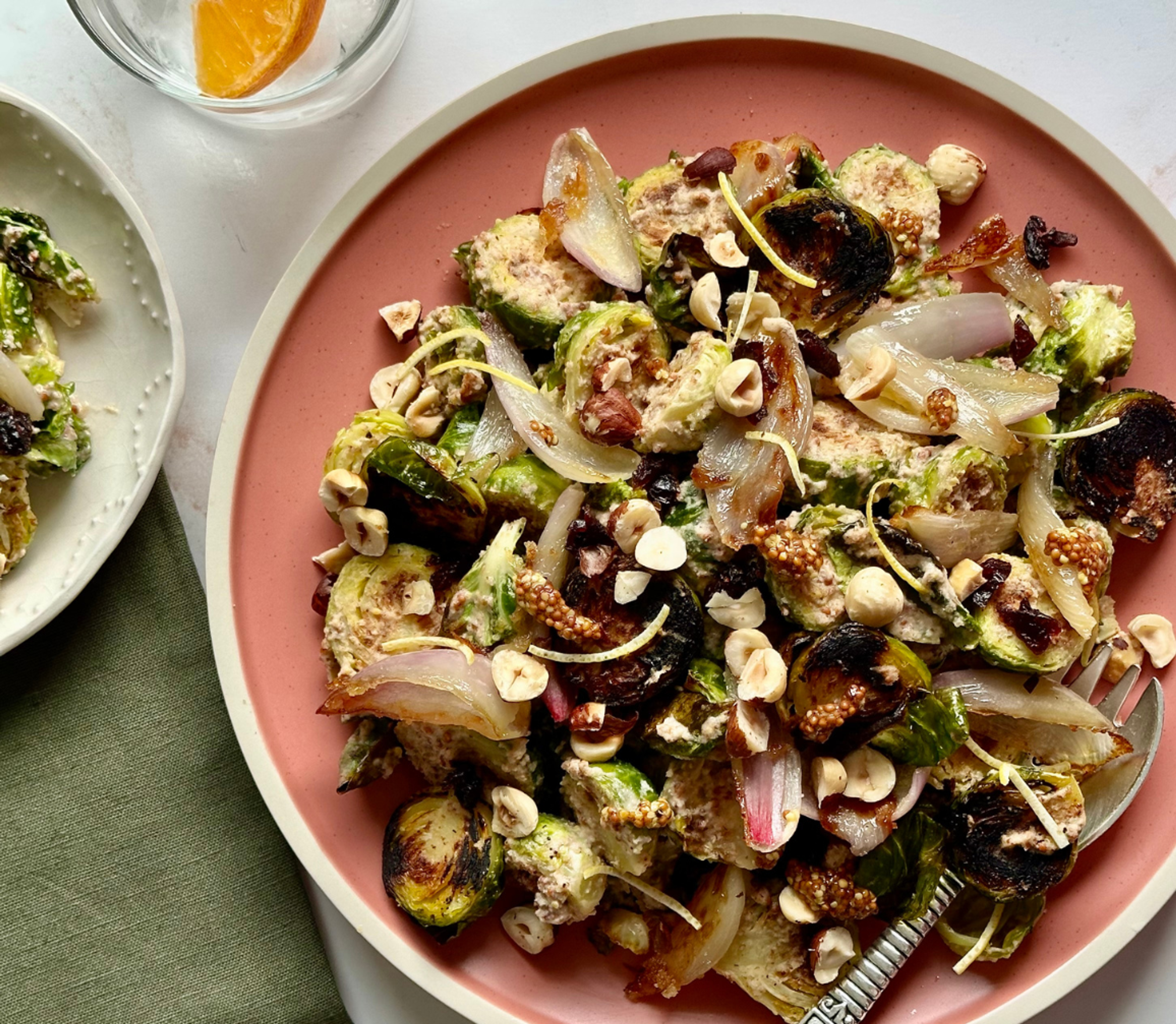 Currant & Hazelnut Brussels Sprouts